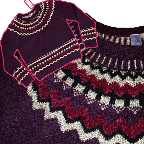 Fair Isle Pullover Sweater, NWT 🧾 - Picture 9 of 9